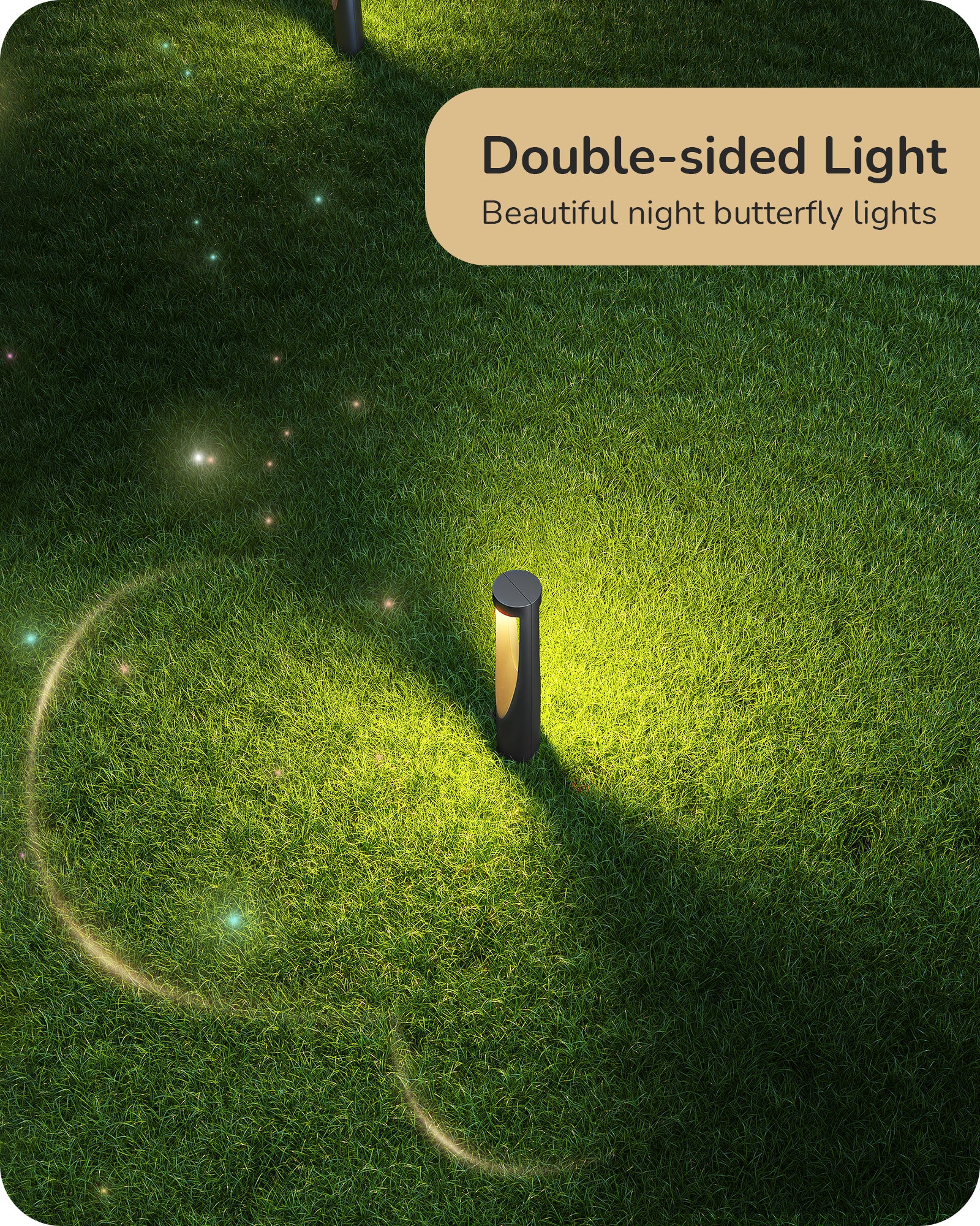 Low Voltage Landscape Lighting: Double-sided design creates beautiful night butterfly lighting, adding charm and elegance to your outdoor spaces.