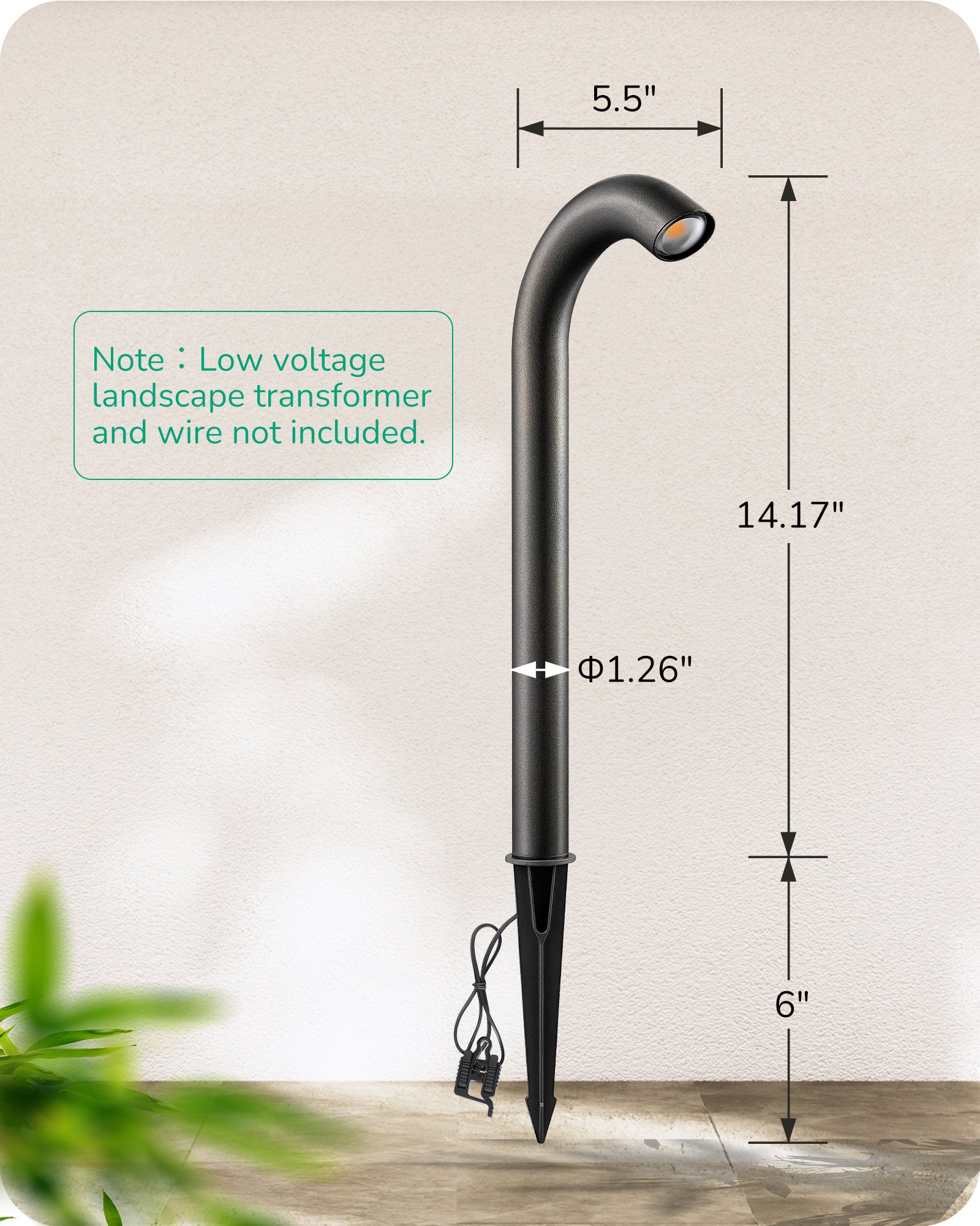 Low Voltage Landscape Lighting dimensions