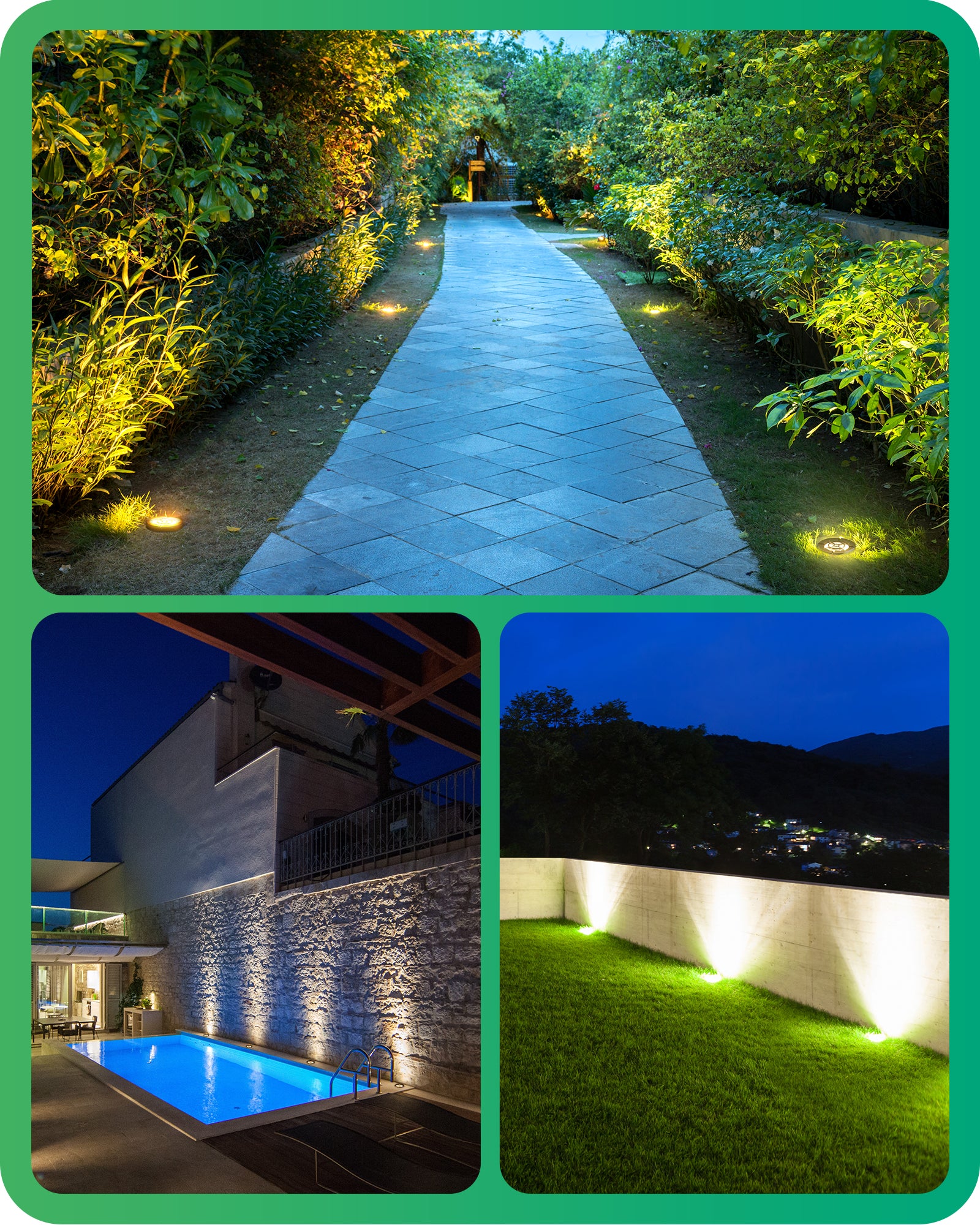 4 Inch Low Voltage Landscape Lighting, 8W 3000K 500LM AC/DC Well Lights Landscape Led In-Ground,12-24V IP67 In Ground Lights Outdoor for Pathway Driveway Yard Garden, Grille Model, 8 Pack-HGSL51A