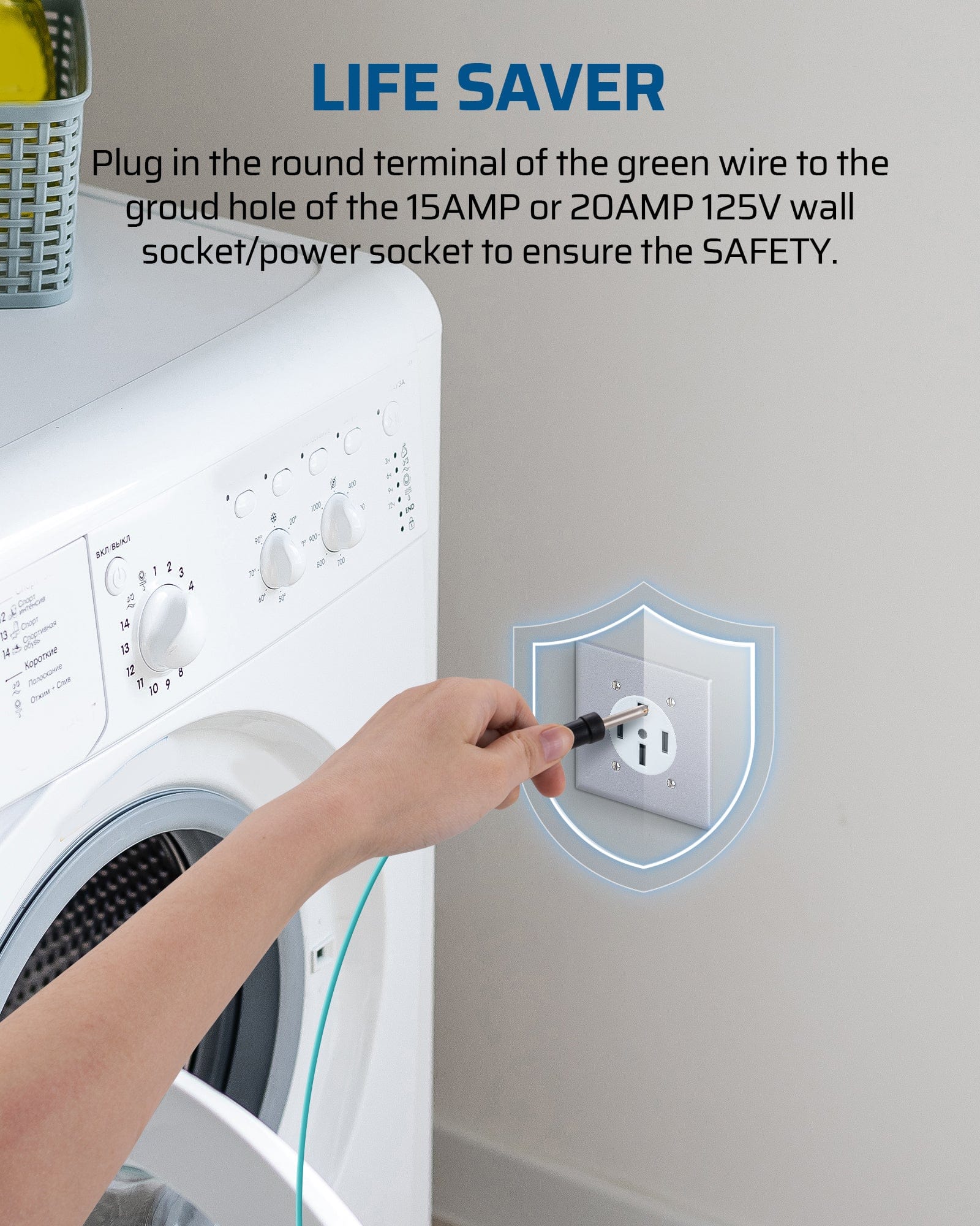 DEWENWILS Dryer Plug Adapter 4 Prong to 3 Prong, NEMA 10-30P Plug to 14-30R Receptacle, 4P Newer Dryer to 3P Older House,10AWG STW Dryer Connector Cord, 30 Amp/250V/7500W, 1.5 FT, Black-HHDC01D