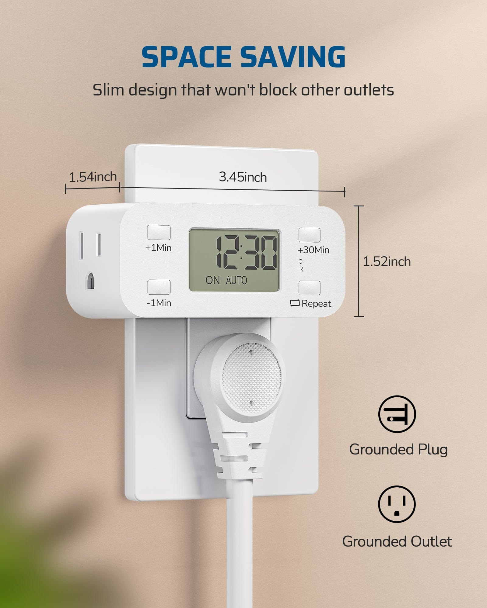Outlet Timer Demensions