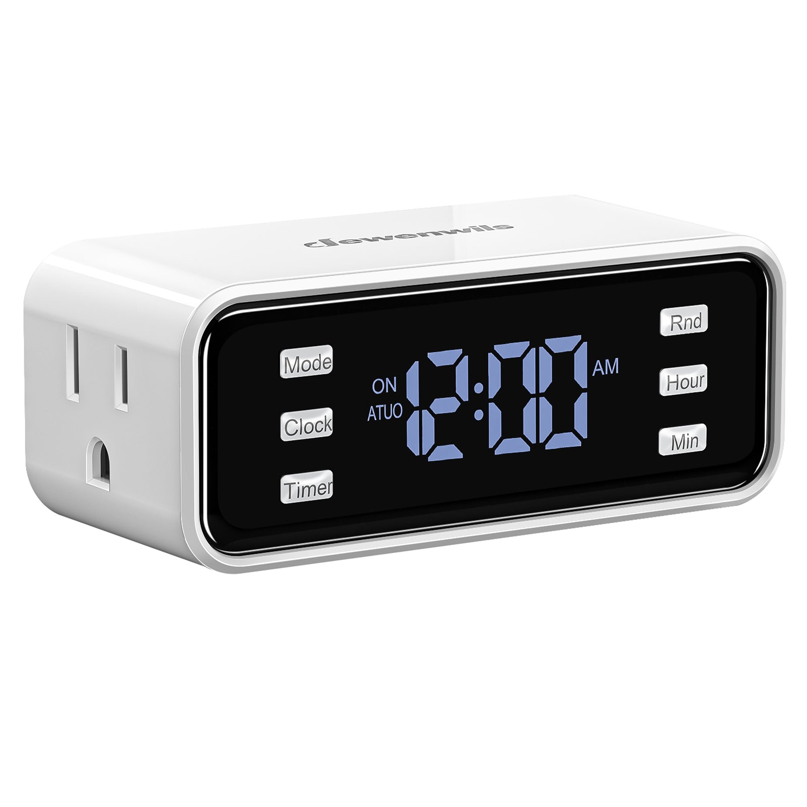 DEWENWILS Indoor 24 Hour Programmable Digital Timer Outlet,2 Outlets,2 Pack