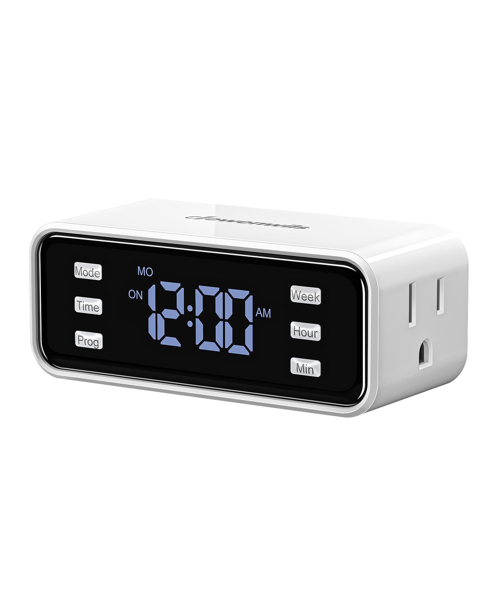 DEWENWILS Indoor 24 Hour Programmable Digital Timer Outlet,2 Outlets,2 Pack