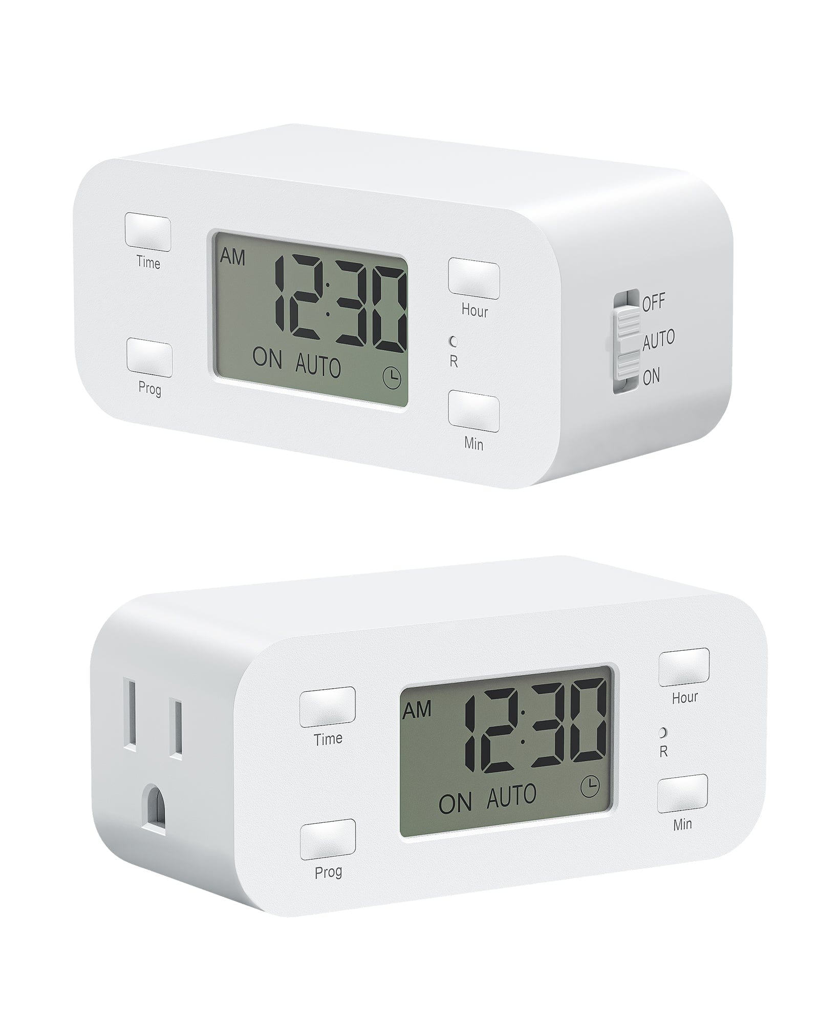 DEWENWILS 24 Hour Programmable Digital Timer Outlet, 125V/15A/1000W (2 Pack)-HIDT22X