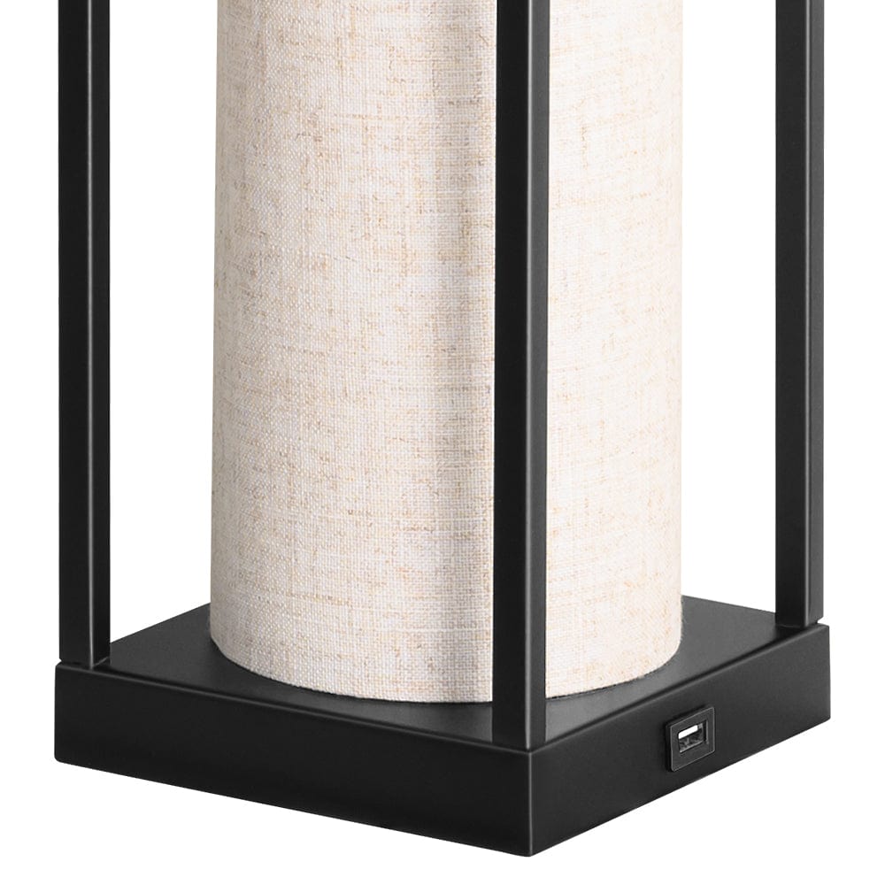 DEWENWILS 11.4'' Bedside Table Lamp Set with USB,Set of 2-HLTL02Q