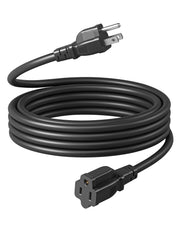 DEWENWILS Outdoor Extension Cord 15 FT, 3 Prong Waterproof Extension Cable for Indoor Outdoor Appliances, 16/3 SJTW, Black, 1 Pack-HNCB15A