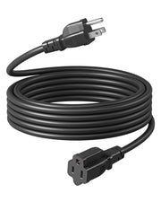DEWENWILS Outdoor Extension Cord 20 FT, 3 Prong Waterproof Extension Cable for Indoor Outdoor Appliances, 16/3 SJTW, Black, 1 Pack-HNCB20A