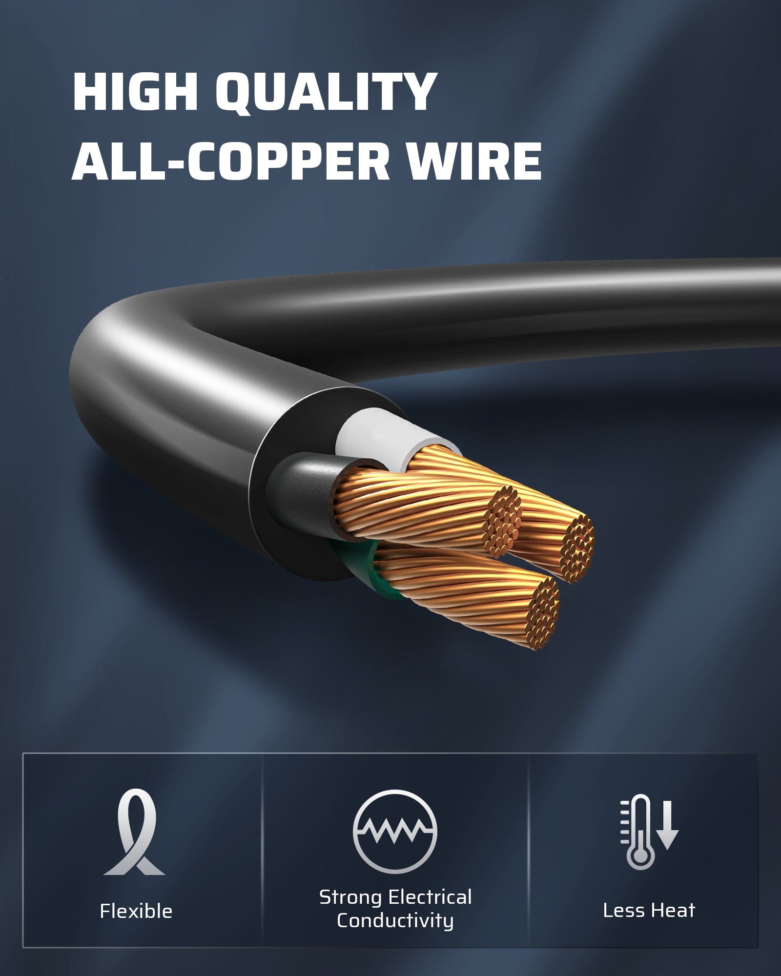 DEWENWILS Outdoor Extension Cord 20 FT, 3 Prong Waterproof Extension Cable for Indoor Outdoor Appliances, 16/3 SJTW, Black, 1 Pack-HNCB20A