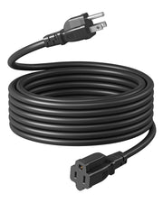 DEWENWILS Outdoor Extension Cord 25 FT, 3 Prong Waterproof Extension Cable for Indoor Outdoor Appliances, 16/3 SJTW, Black, 1 Pack-HNCB25A