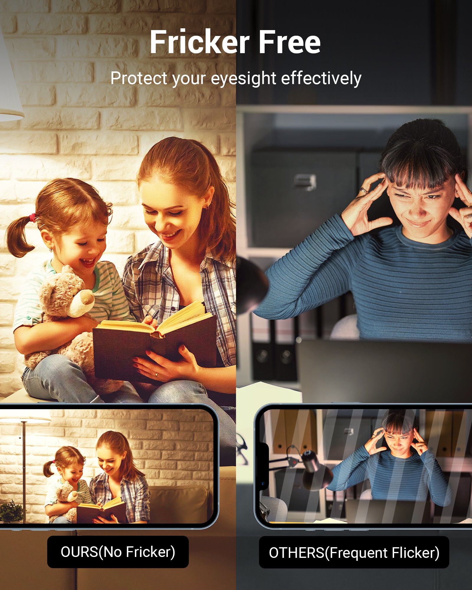 DEWENWILS 4-Pack A19 LED Light Bulb, 1500LM, 3000K Soft Warm Light Bulb, Energy Saving 14W(100W Equivalent) LED Bulb, E26 Medium Screw Base, Non Dimmable-HNLA19D3