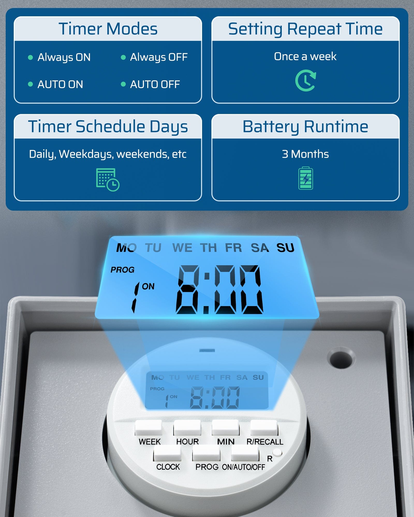 how to set wifi pool timer