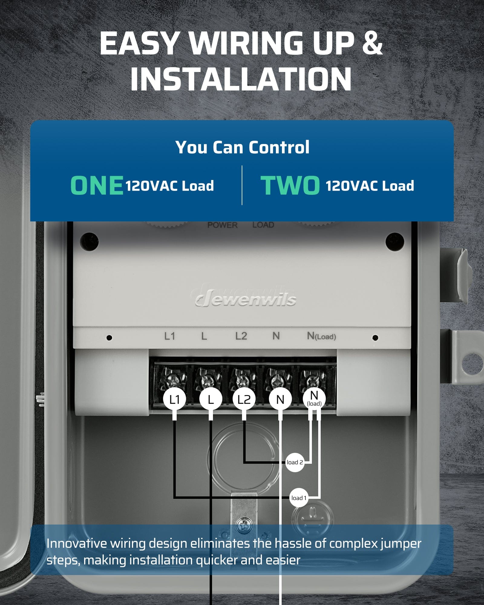 DEWENWILS digital pool timer is easy wiring up and installation