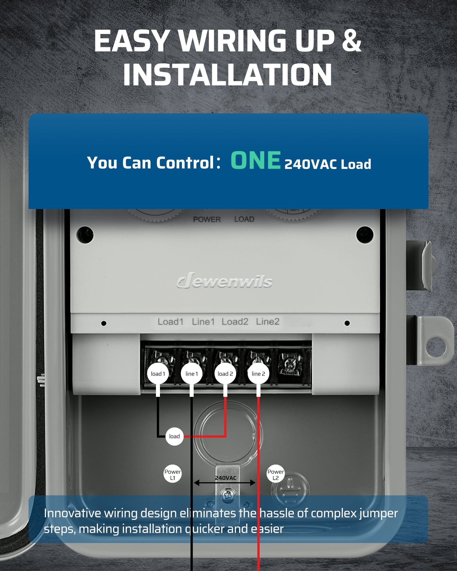 Pool Pump Timer is easy wiring up and installation