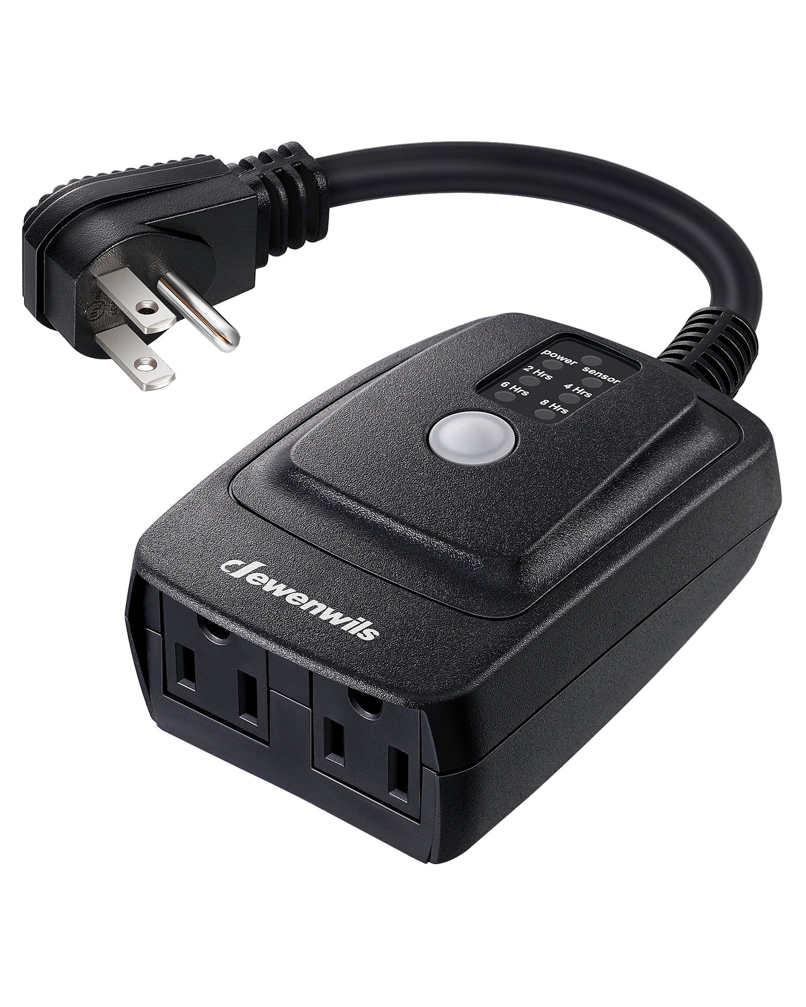 DEWENWILS Outdoor Timer with 2 Grounded Electrical Outlets, 15A 1/2HP-HODT12F