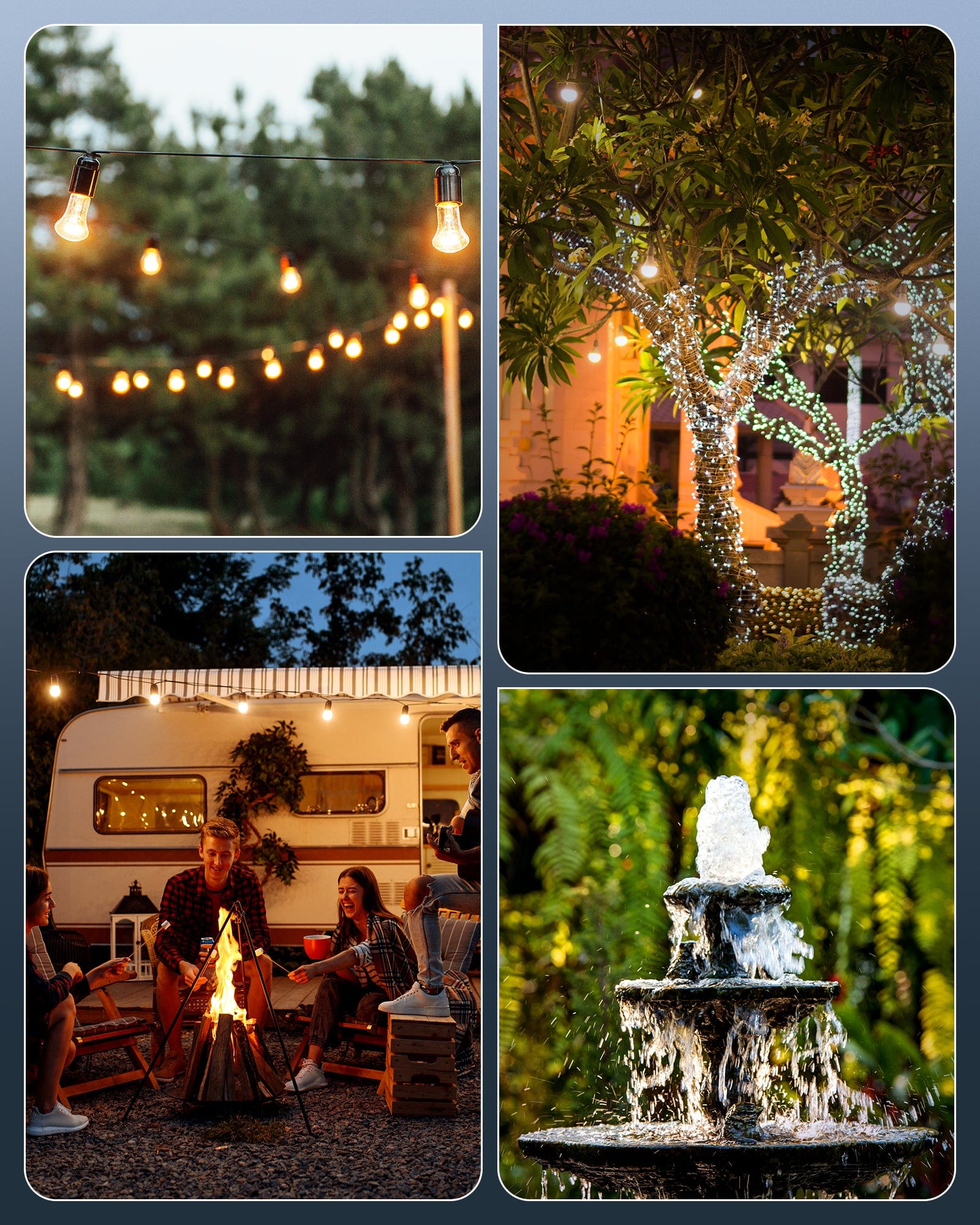 Outdoor Light Timer: Ideal for automating outdoor heaters, string lights, fountains, and Christmas lights. Provides reliable, weather-resistant control for all seasons.