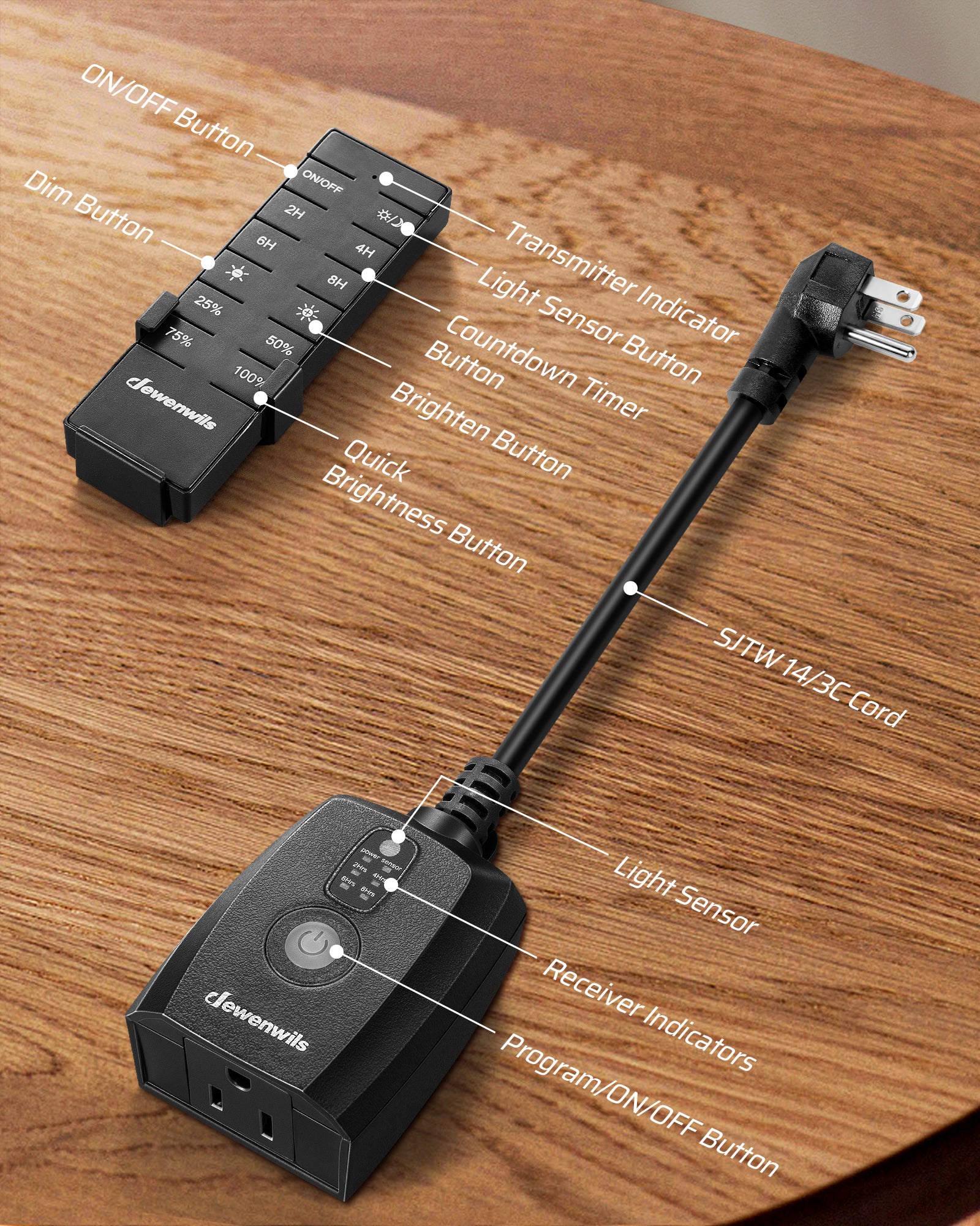 Outdoor dimmer details