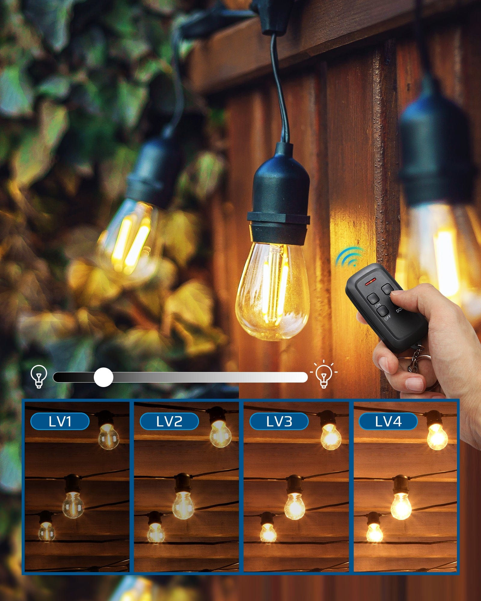 Outdoor dimmer adjust your lights