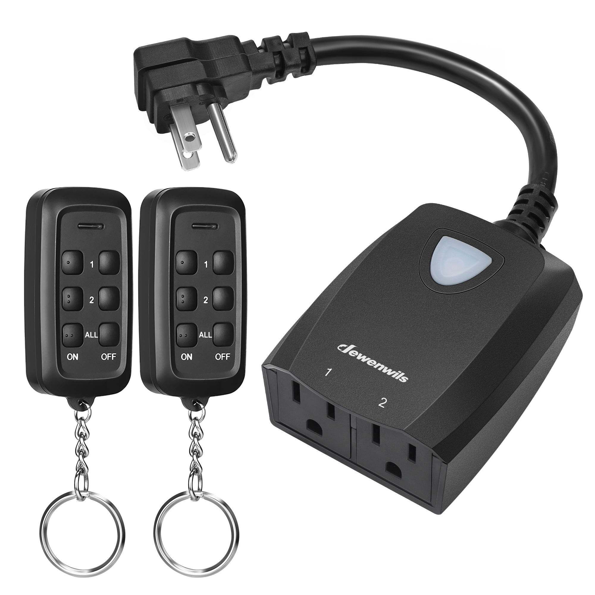 Dewenwils Remote Control Outlet Plug Wireless Remote Switch - Black -  HRS101E for sale online