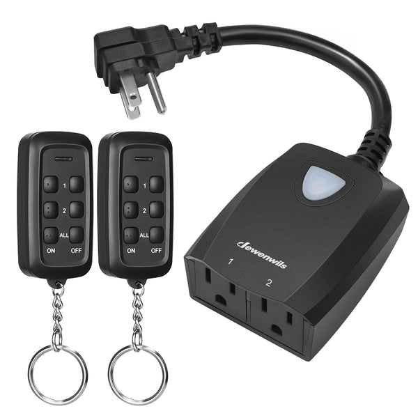 Hyper Tough Wireless Indoor and Outdoor Remote Control Outlet