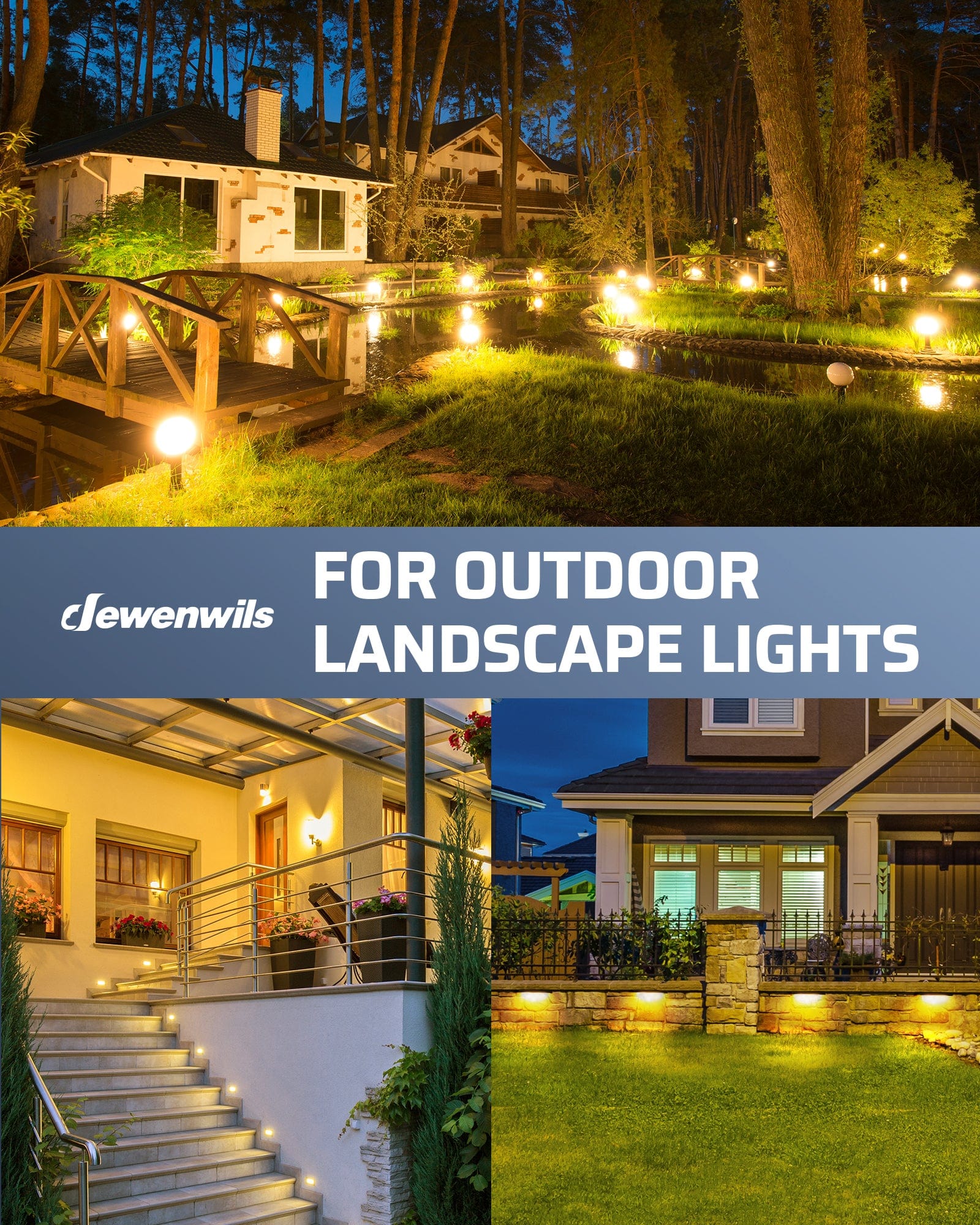 DEWENWILS 60W Low Voltage Transformer for outdoor landscape lights