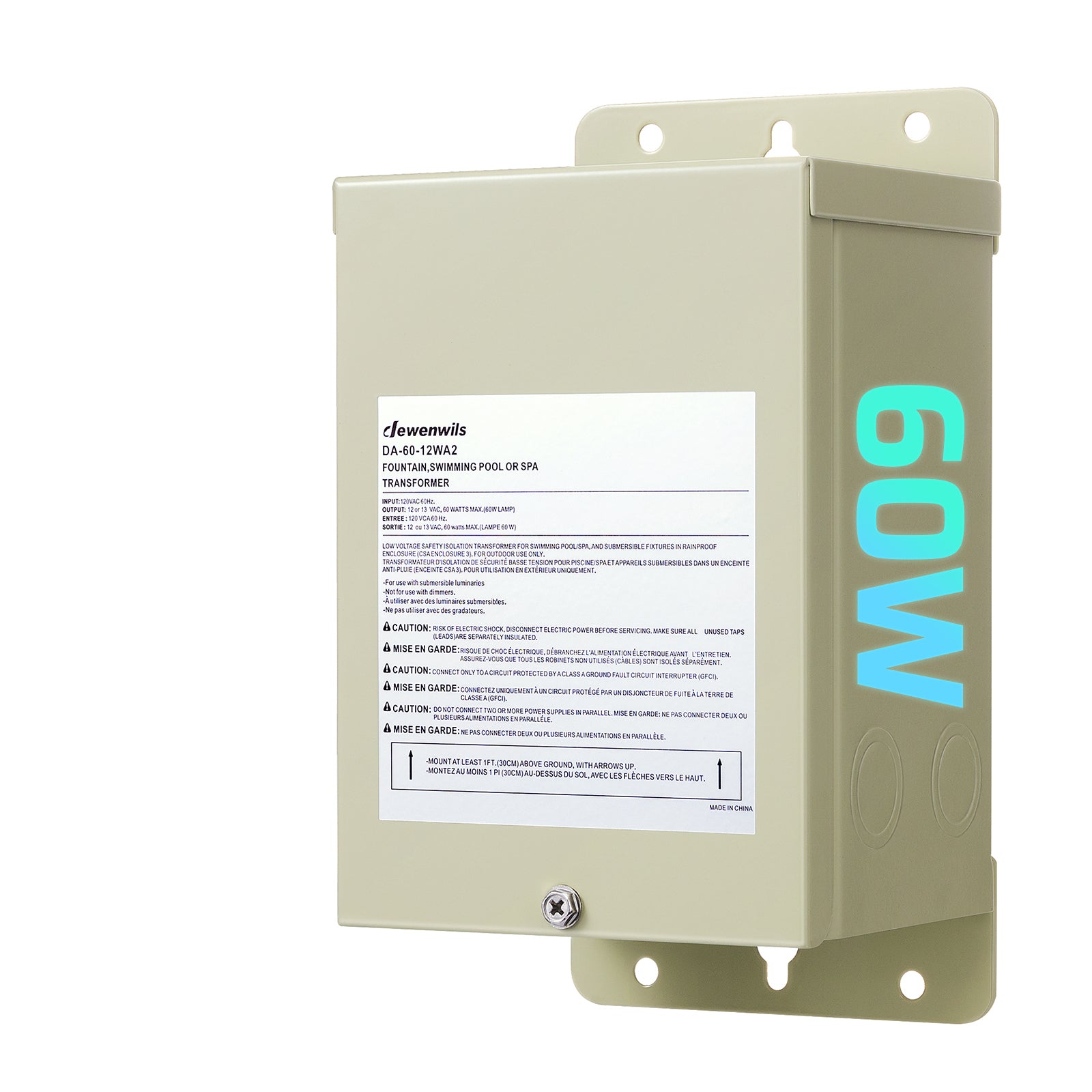 DEWENWILS 60W Pool Light  Low Voltage Transformer