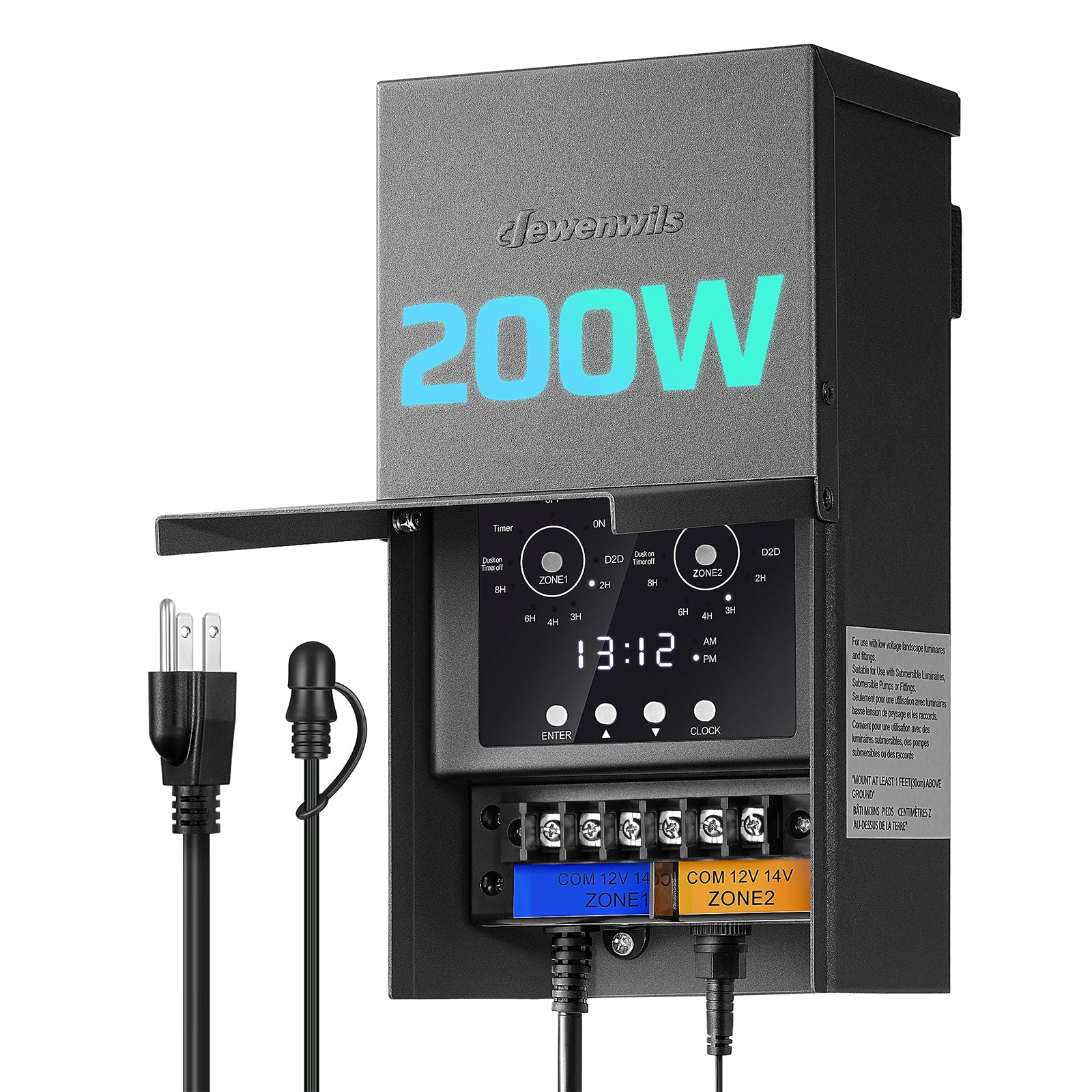 DEWENWILS 200W Low Voltage Transformer