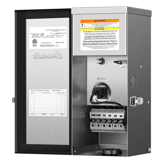 DEWENWILS 300W Low Voltage Landscape Lighting Transformer
