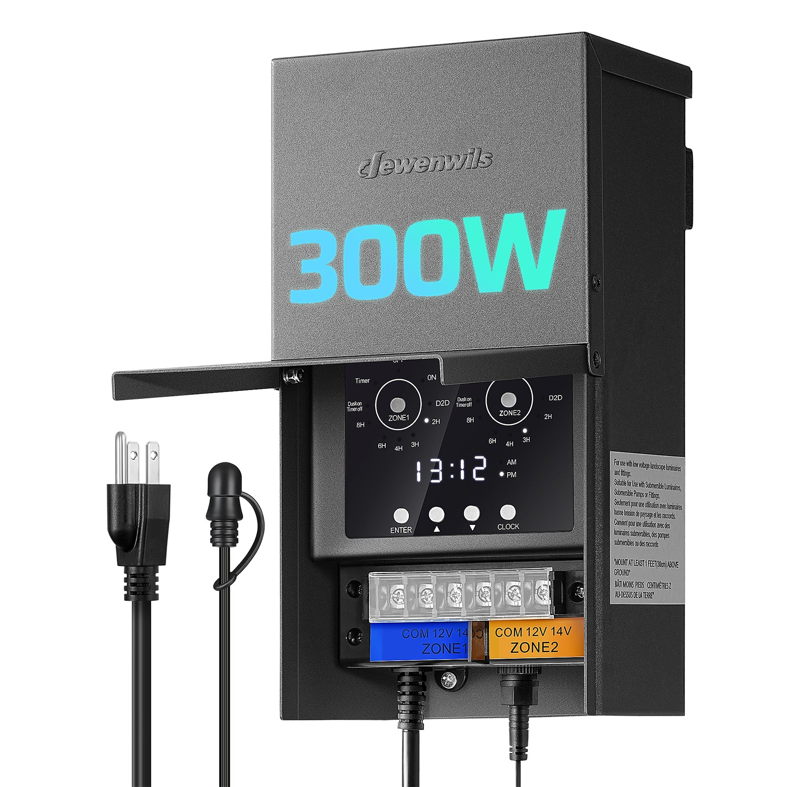 DEWENWILS 300W Low Voltage Landscape Lighting Transformer