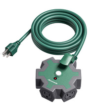 DEWENWILS Industrial Power Strip, Multifaceted Head Heavy Duty Power Strip, 5-Outlet Power Strip, 15FT STJW 14/3C Line Length, 125V, 60Hz, 15A, 1875W, Workshop Power Strip-HOU515C