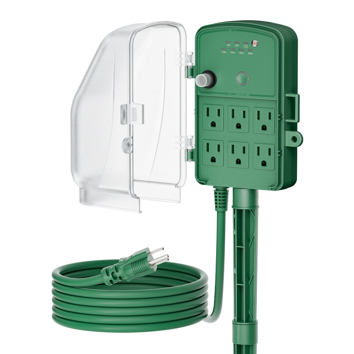 DEWENWILS Outdoor Power Stake Timer, Waterproof Dusk to Dawn Timer H0YS06B