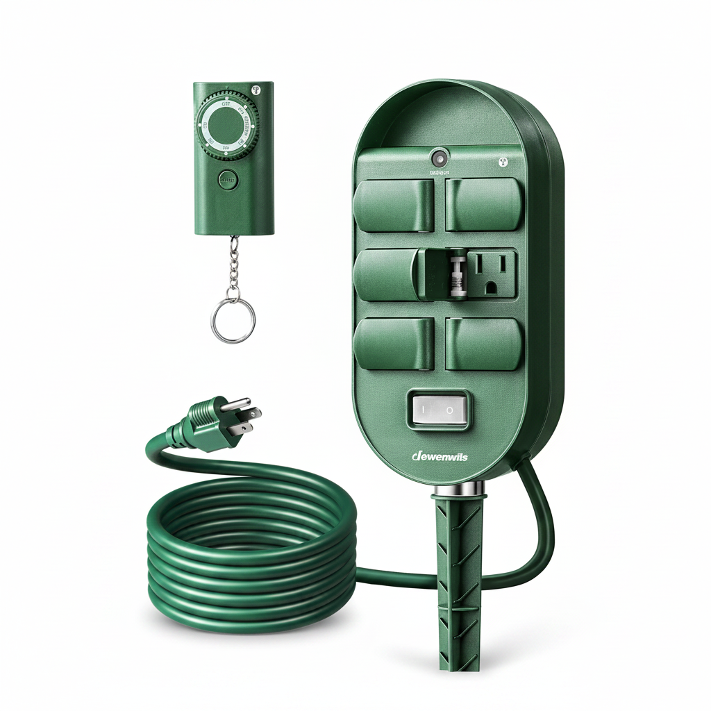 Outdoor Power Stake with Timer