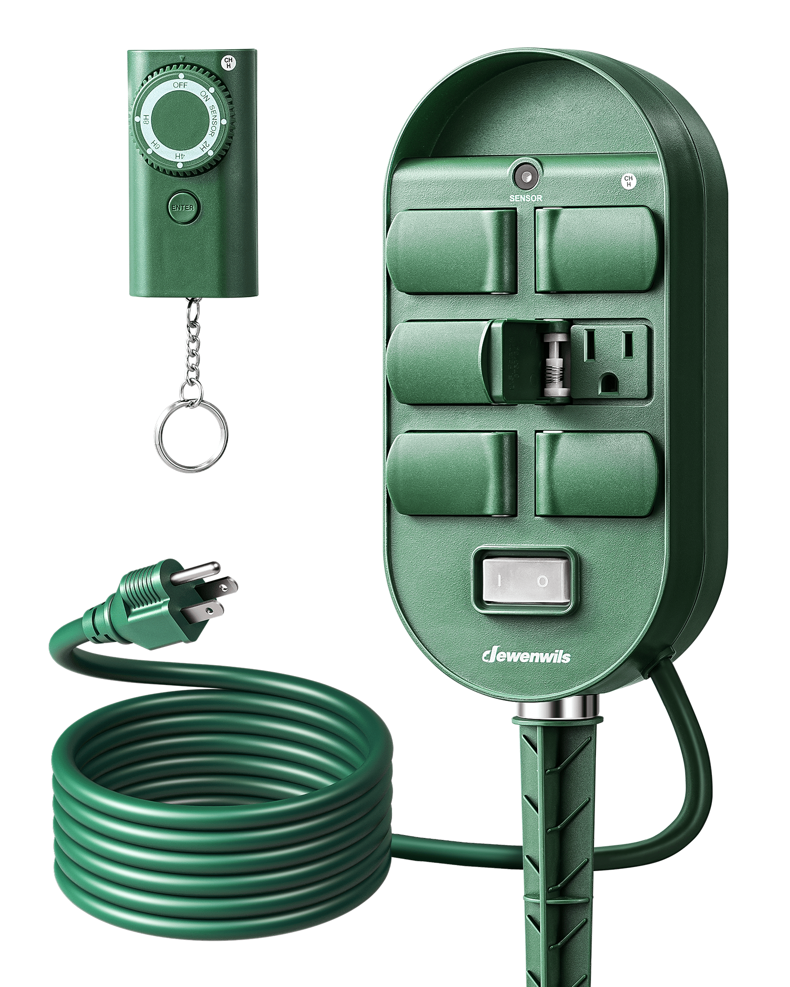 Outdoor Power Stake with Timer