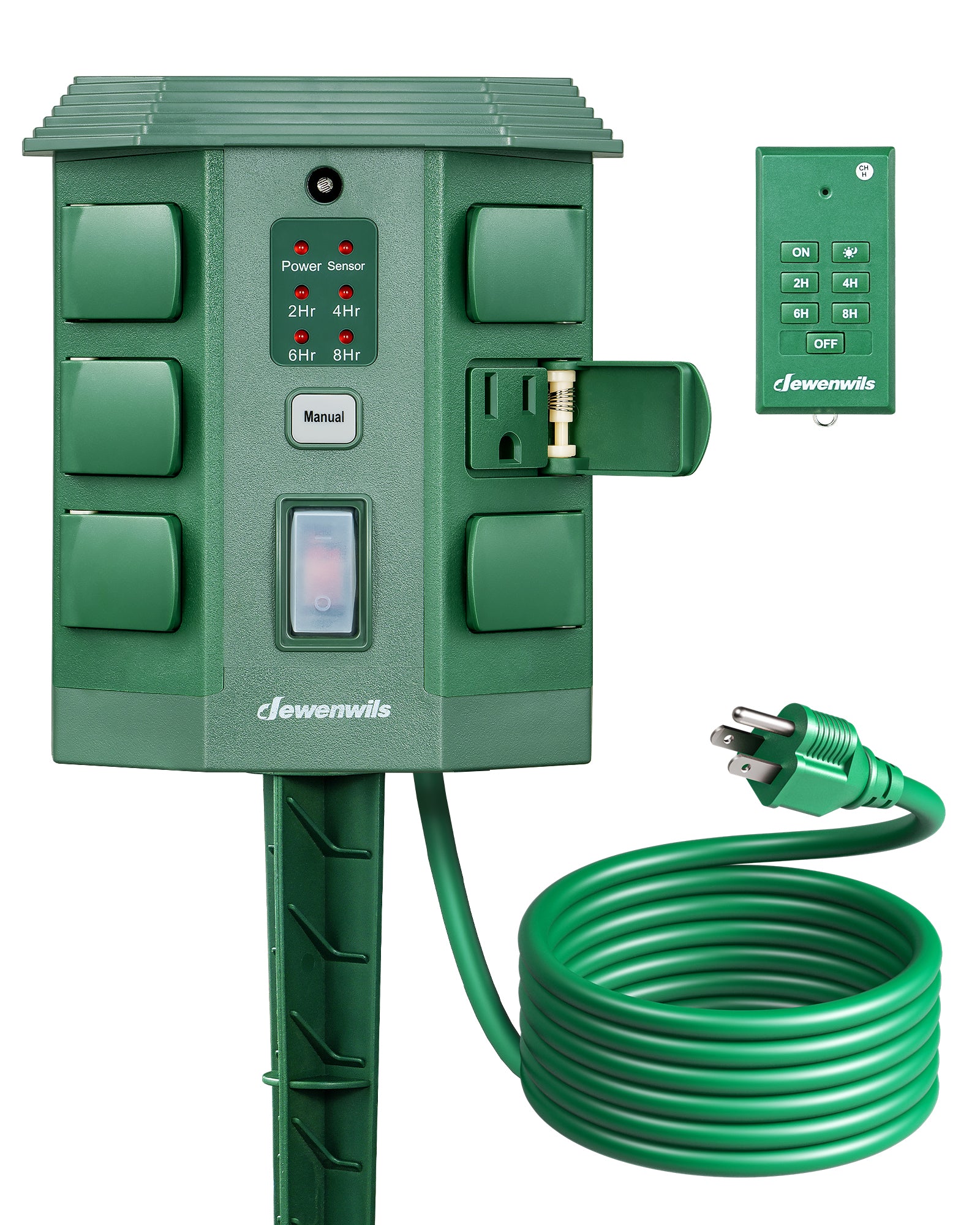 Outdoor Power Stake with Timer