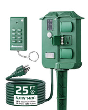 Outdoor Power Stake with Timer