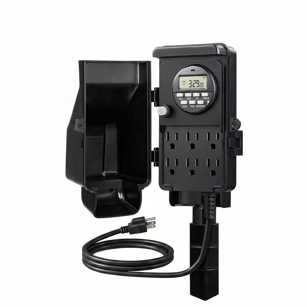 Outdoor Power Stake with Timer