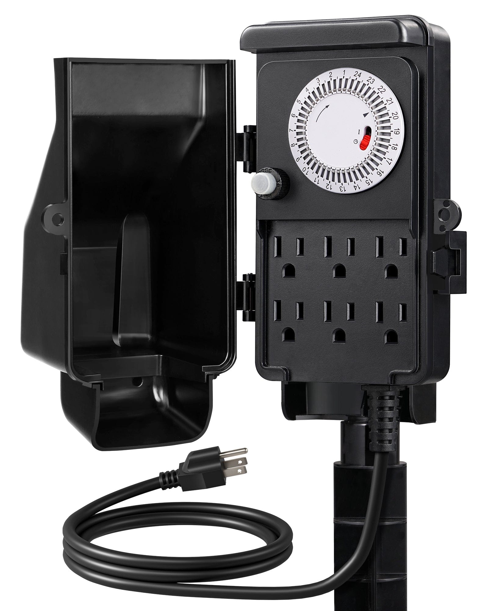 Outdoor Power Stake with Timer