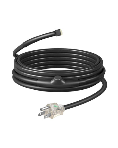 DEWENWILS 12FT Heat Cable for Pipe Freeze Protection, Snow De-Icing Cable with Build in Thermostat-HPHC09A