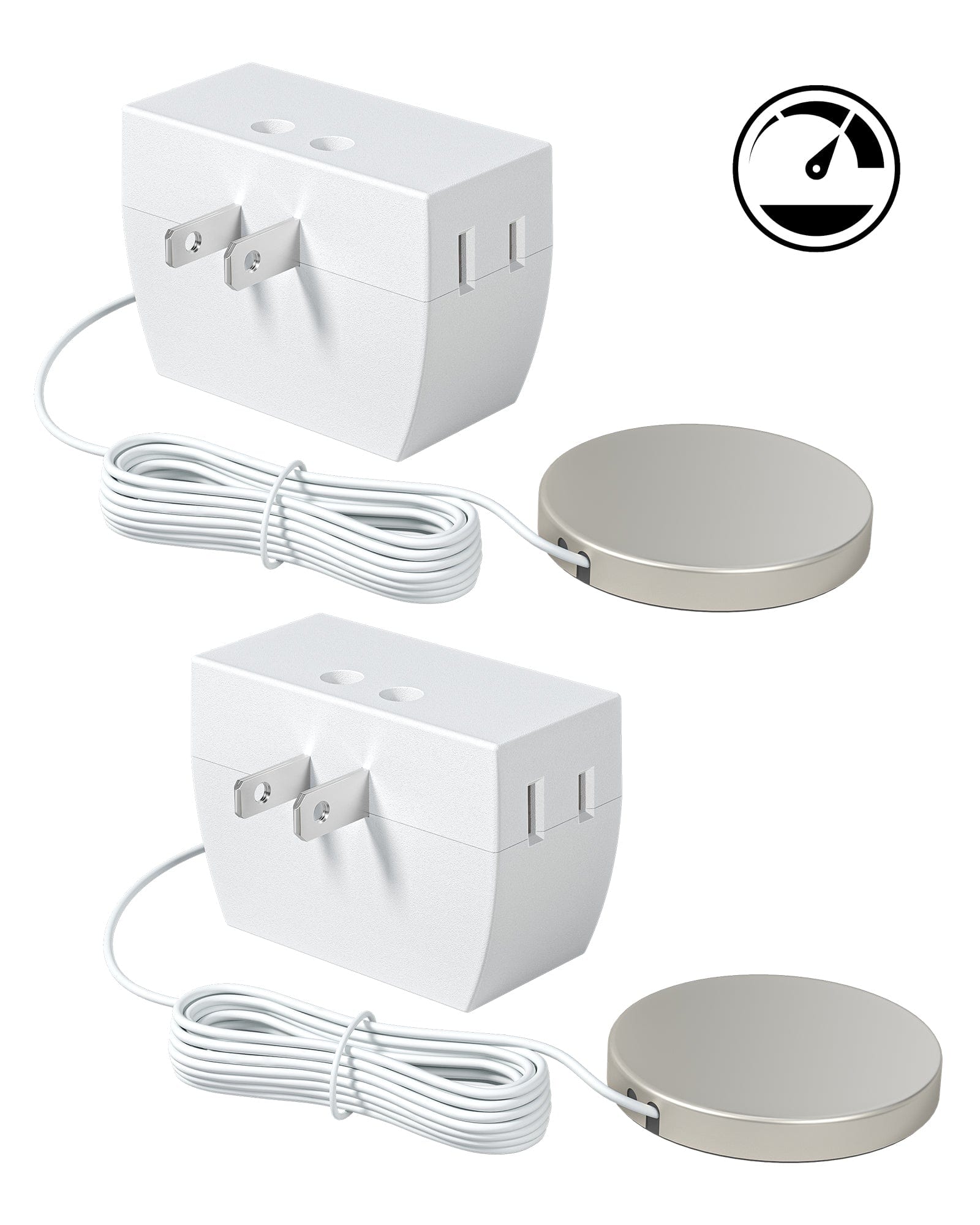 DEWENWILS Touch Dimmer Switch, Touch Pad Control with 3 Levels of Dimming, Dimmable LED/CFL Lights, and Incandescent Bulbs, 8ft Extension Cord (2 Pack)-F2HPID01E