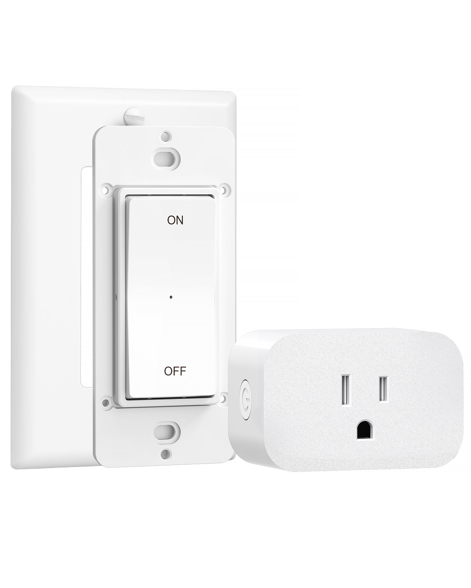 DEWENWILS Remote Control Outlet, Magnetic Wireless Light Switch, No Wiring, 100FT RF Signal, Programmable Remote Switches for Lamp, Electrical Appliance, 15A/1875W, FCC Listed -  HRLP11A - HRLP21A