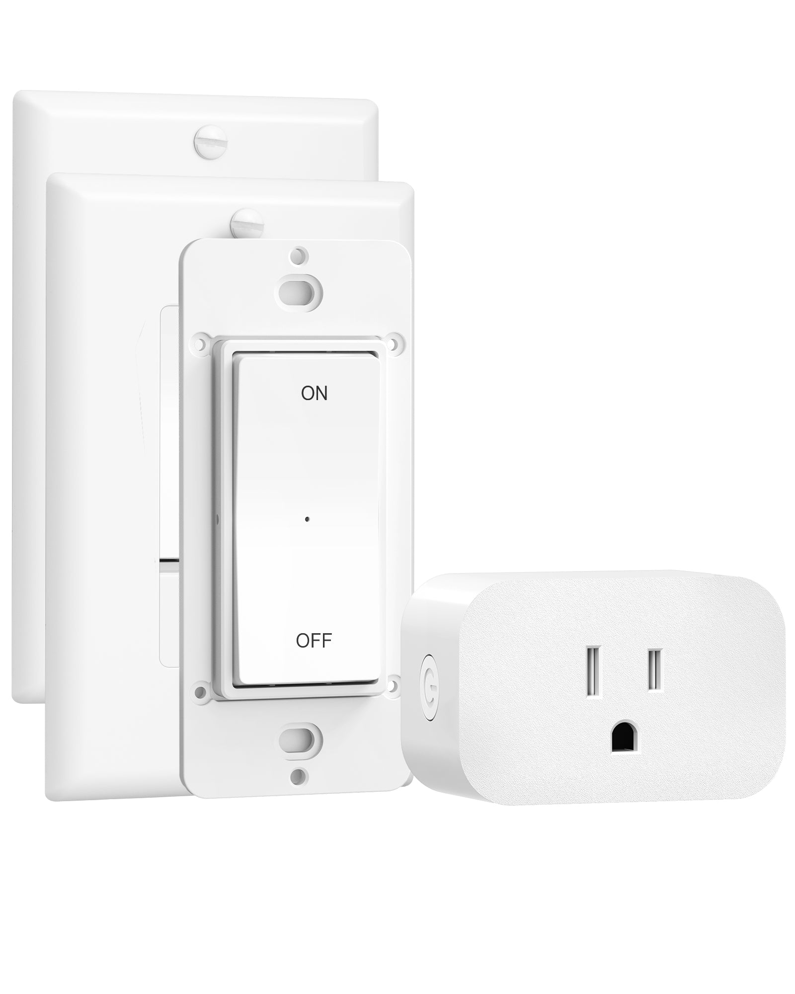 DEWENWILS Remote Control Outlet, Magnetic Wireless Light Switch, No Wiring, 100FT RF Signal, Programmable Remote Switches for Lamp, Electrical Appliance, 15A/1875W, FCC Listed -  HRLP11A - HRLP21A