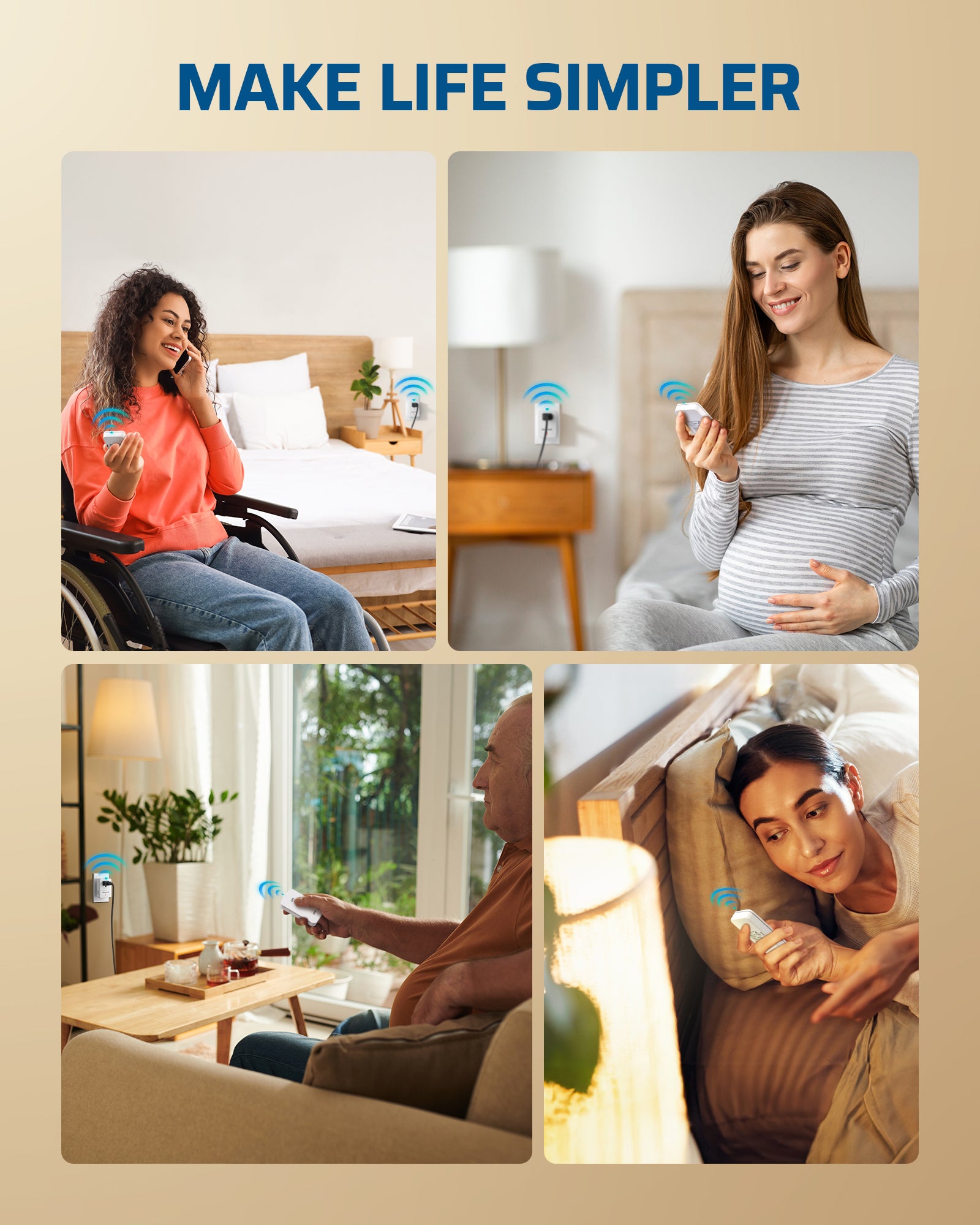 DEWENWILS Wireless Light Switch, 100 FT RF Signal, Remote Control Outlet Switch with Magnetic Base, Compact & Expandable, 15A/1875W Wireless Remote Switch for Indoor Lighting, Fan, Charger-HRLS11P