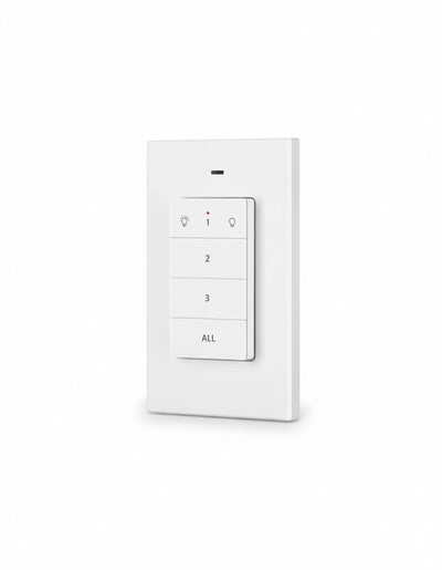 DEWENWILS Remote Control Light Socket, Wireless Light Switch for Pull Chain Light Lamp Fixtures, 100FT Range, No Wiring Needed, ETL Listed(1 Wall Mounted Controller+3 Socket, Shorter Version) - HRLS13S-P1  <br>（only Light Switch included, without Sockets）