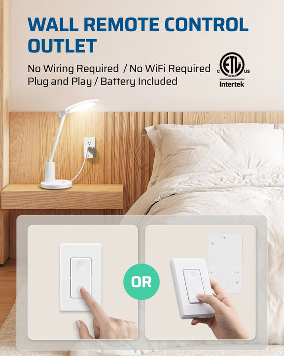 DEWENWILS Indoor Wireless Remote Control Wall Light Switch and Outlet ...