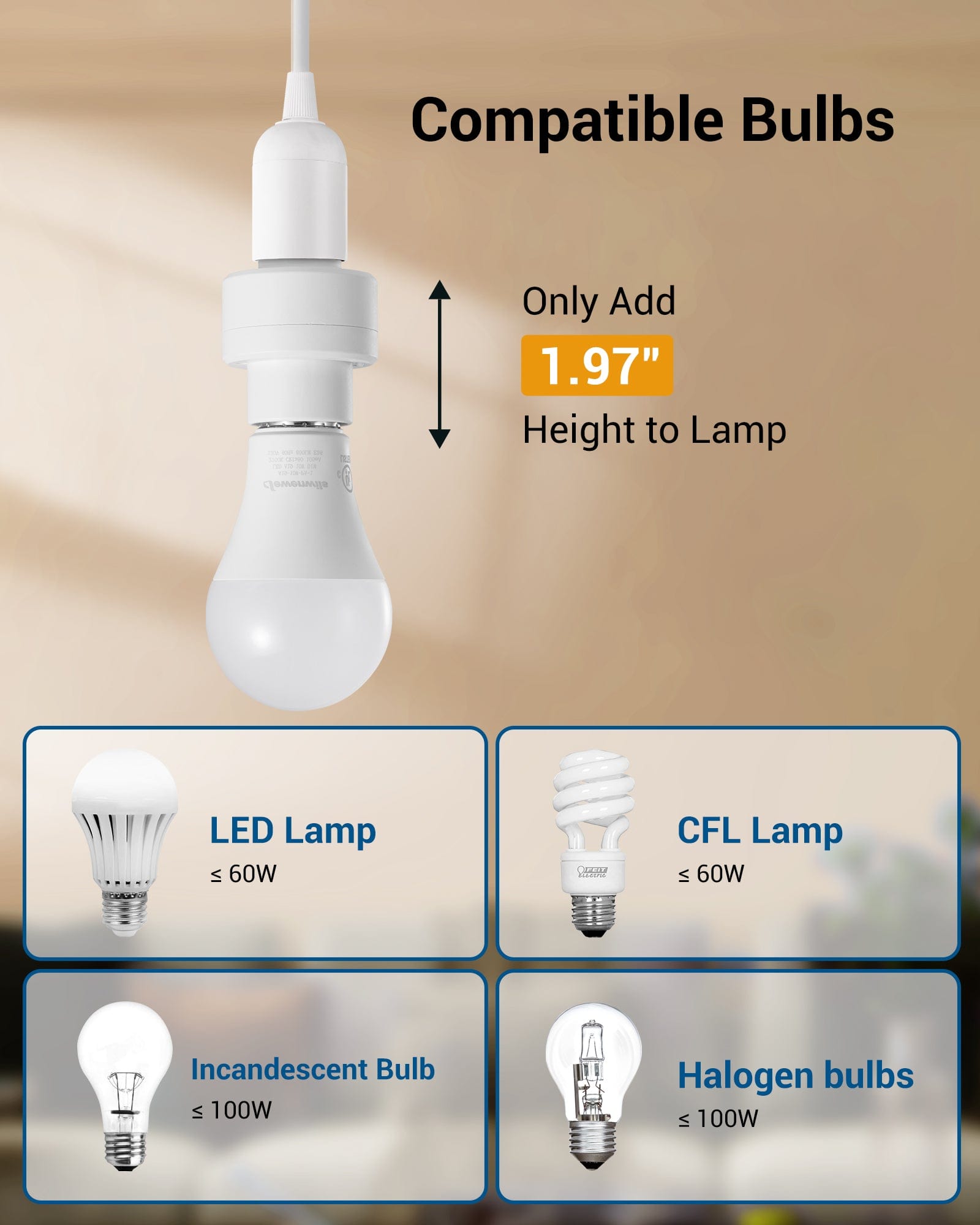 DEWENWILS Remote Control Light Socket with Timer, E26 E27, Wall Mounted, 100FT Range-HRLT11A