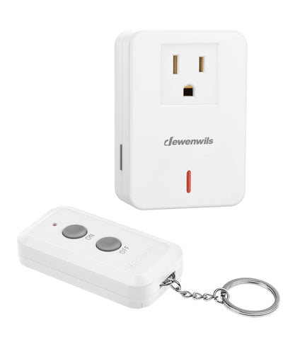 DEWENWILS Indoor 100ft Programmable Wireless Remote Control Outlet--F1SHRS101B1