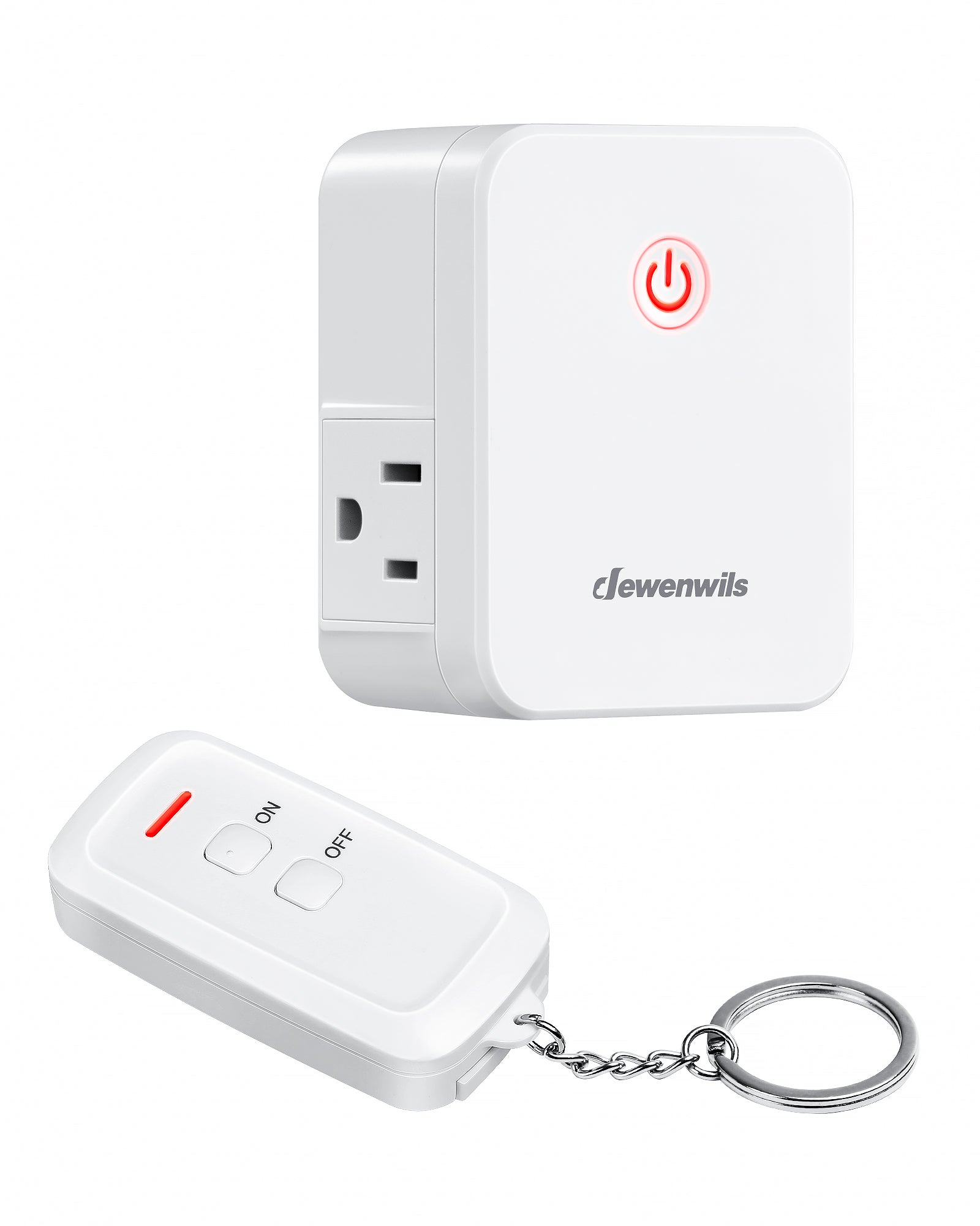 DEWENWILS Indoor 100ft Programmable Wireless Remote Control Outlet (2 Side Outlets)--SHRS101H
