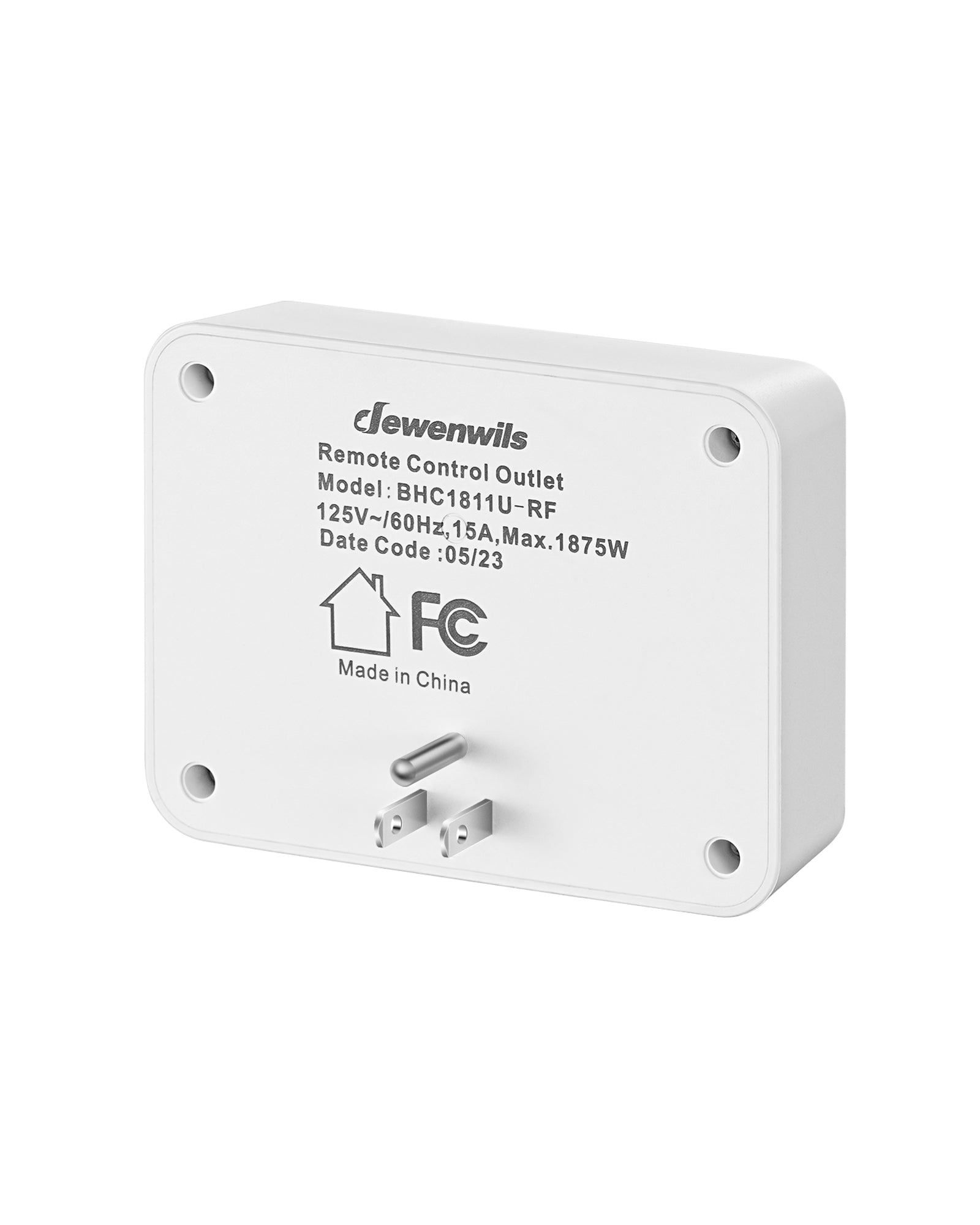DEWENWILS Wireless Remote Control Outlet, 125V/15A/1875W Remote USB Outlet Switch, 100FT Control Range, Programmable & Expandable Indoor Remote Control Outlet-HRS101V