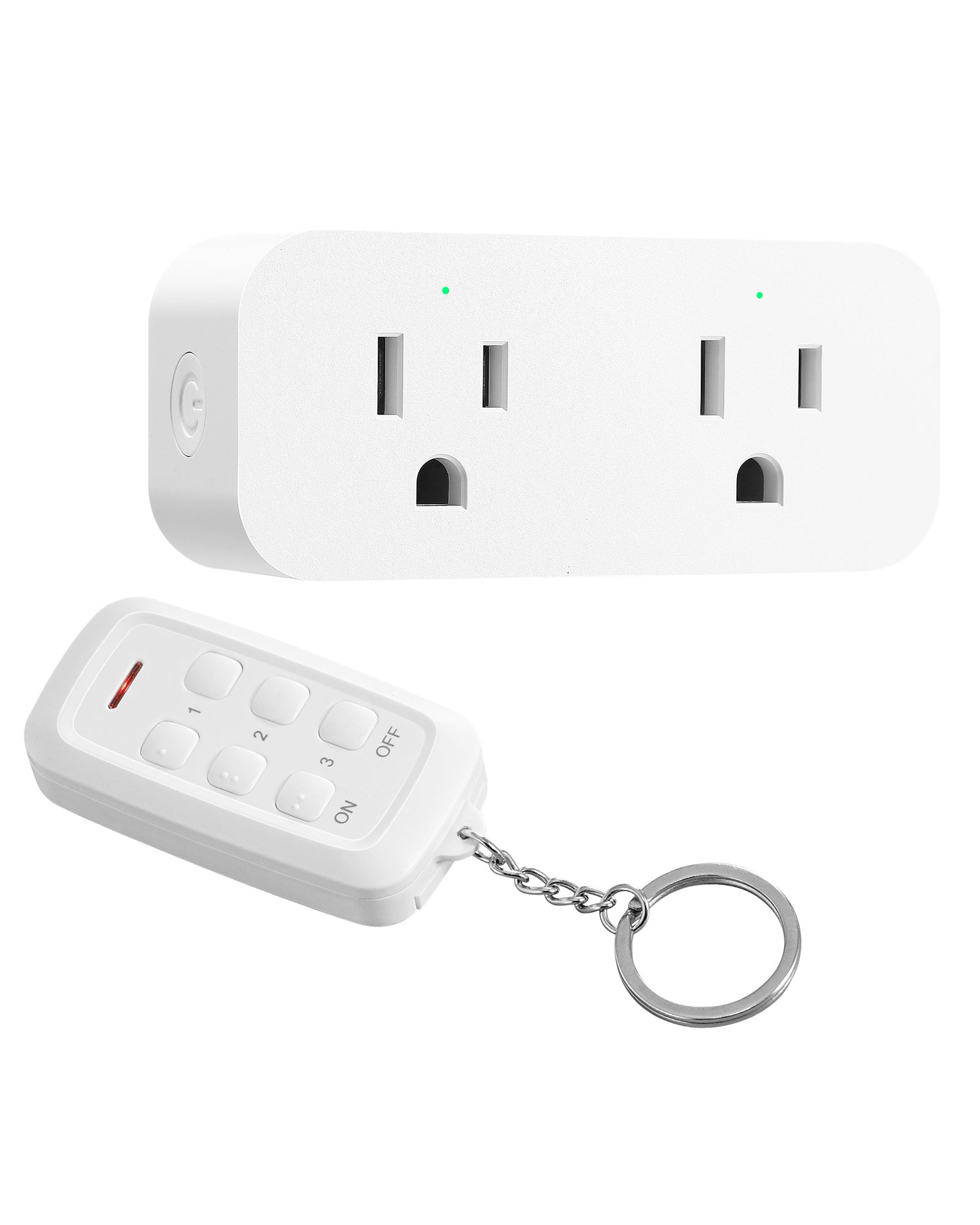 DEWENWILS 100ft Wireless Remote Control Outlet, 2 Independent Control Sockets --F1SHRS101W