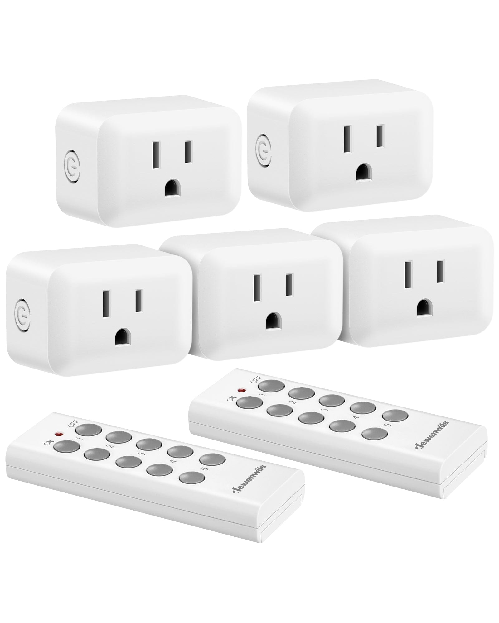 DEWENWILS Indoor Remote Control Outlet, Expandable Remote Light Switch ...