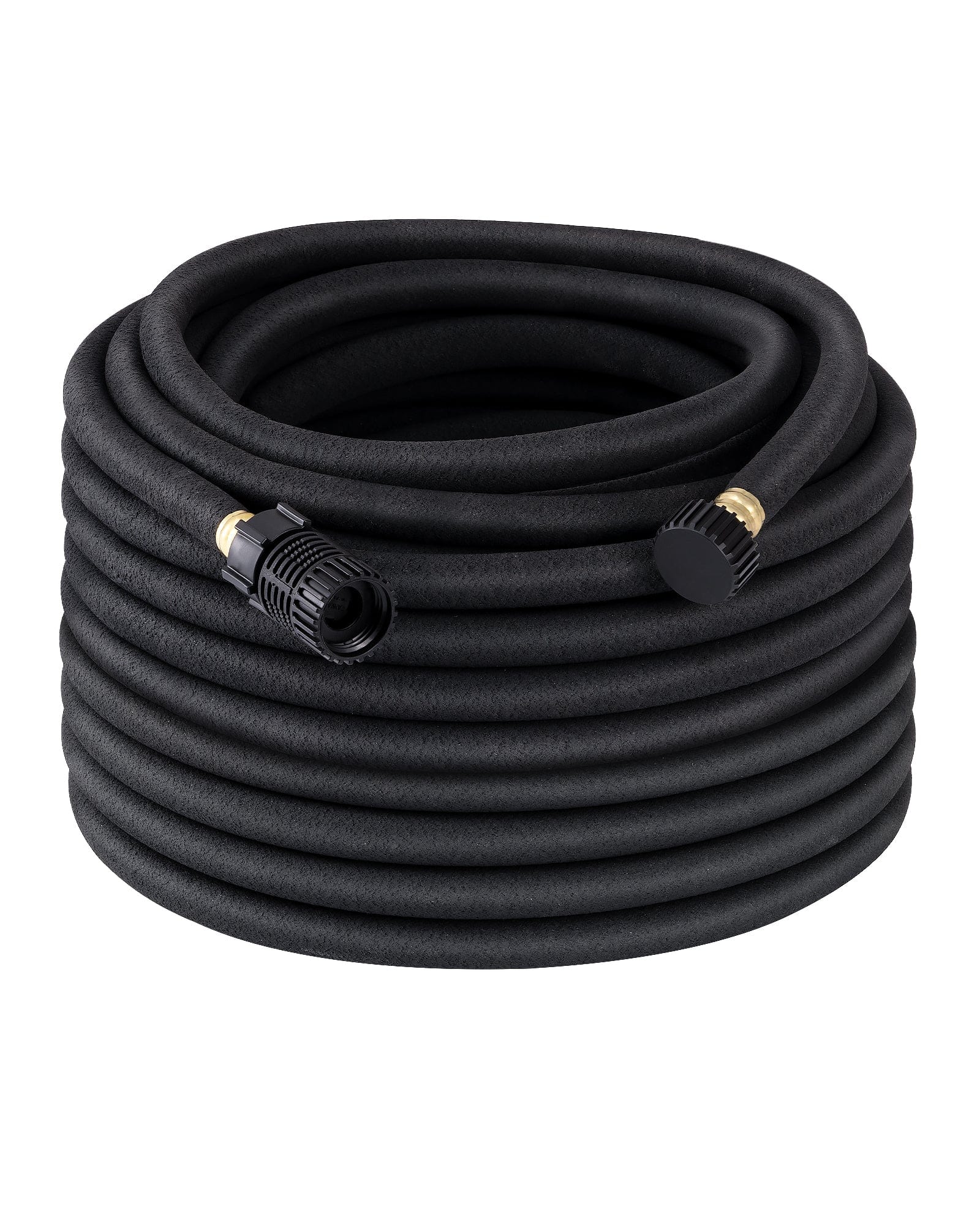DEWENWILS 100ft Soaker Hose, 1/2 Inch Round Drip Hose with Pressure Regulator, Save 75% Water, Irrigation Hose for Vegetable/Fruit Beds, Shrubs, Lawn, Yard-HRSH00A